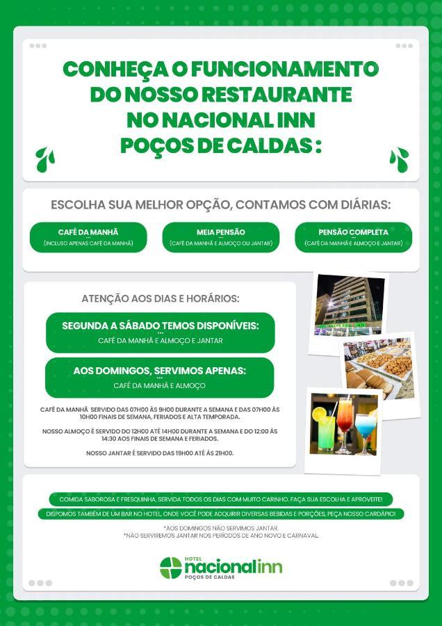 Hotel Nacional Inn Pocos De Caldas - Lazer Completo E Gastronomia No Centro Exterior photo
